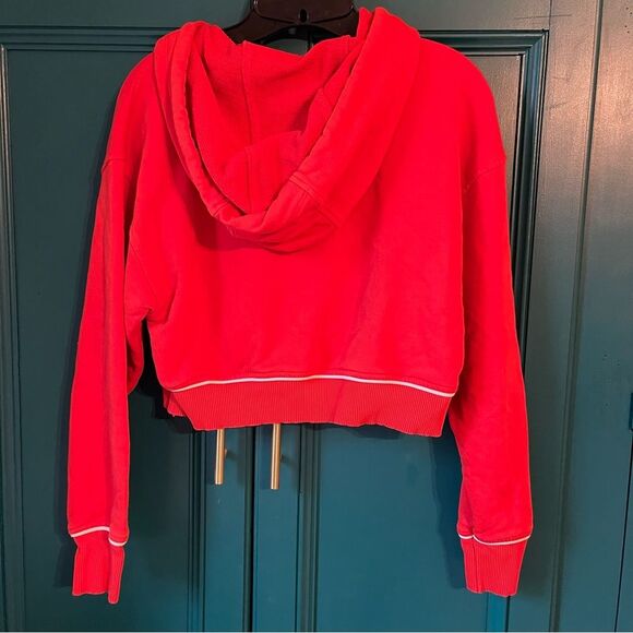 Addias Ivy Park red cropped hoodie sweater XS - Picture 4 of 4